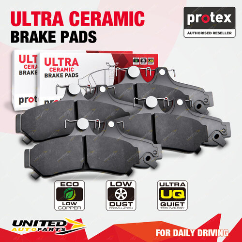 Front + Rear Ultra Brake Pads for Ford Fairlane Falcon Fairmont LTD BA BF FG X