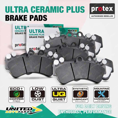 Protex Front + Rear Ultra Ceramic Plus Disc Brake Pads for Audi Q3 6/2011-2015