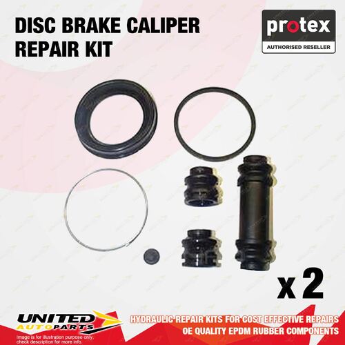 2x Front Protex Disc Caliper Repair Kit for Ford Laser XL KF KH KJ 4Cyl 90-99