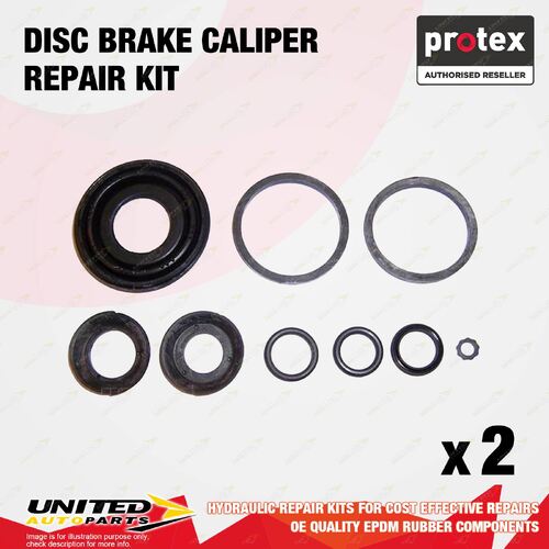 2x Rear Protex Disc Caliper Repair Kit for Holden Vectra CD GL JR JS 4Cyl V6