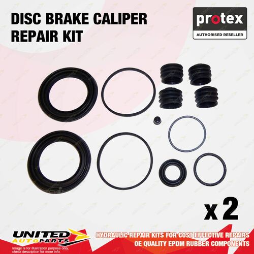 2x Rear Protex Disc Caliper Repair Kit for Iveco Eurocargo ML100 Chas 2265370