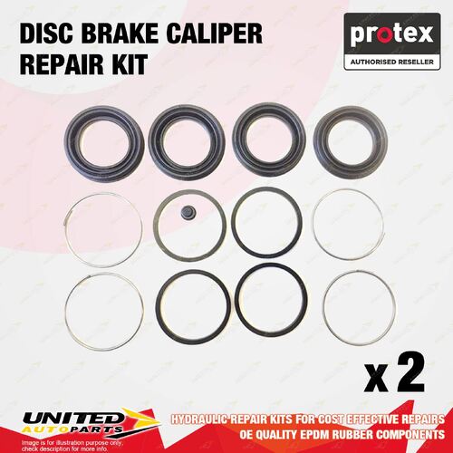 2x Front Protex Disc Caliper Repair Kit for Toyota Landcruiser Prado 120 121 Ser