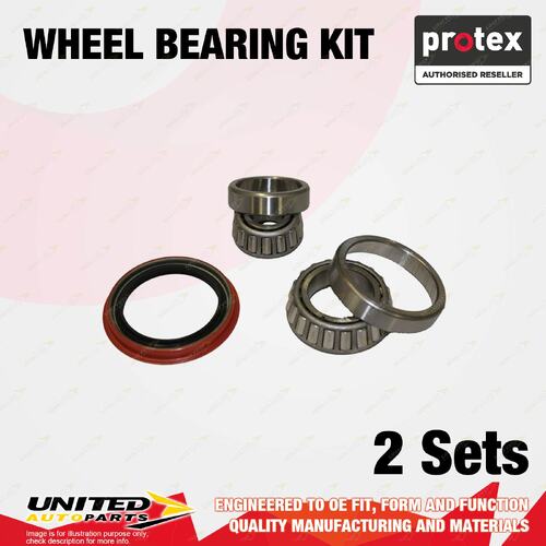 2x Front Protex Wheel Bearing Kit for Ford Falcon XR XT XW XY 1966-1972 Drum