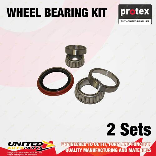 2x Front Protex Wheel Bearing Kit for Ford Falcon GL S-PAK XF 4.1L Rear Drum