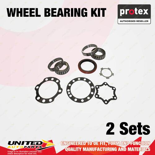 2x Front Protex Wheel Bearing Kit for Toyota Landcruiser BJ FJ HJ LJ 50 60 70 80