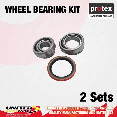 2x Rear Protex Wheel Bearing Kit for Ford Laser KC KE Meteor GL GC I4 1984-1990