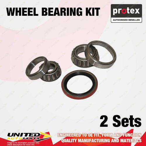 2x Rear Protex Wheel Bearing Kit for Mazda 323 BD 1.3L 1.5L 48KW 54KW 1980-1984