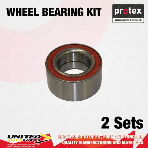 2x Rear Protex Wheel Bearing Kit for Porsche 911 Carrera GT 996 997 Boxster 987