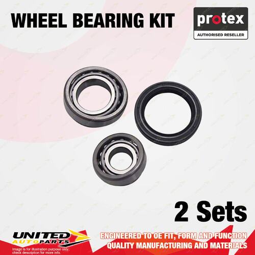 2x Front Protex Wheel Bearing Kit for Leyland Marina E Series I4 I6 1.5L 1.7L