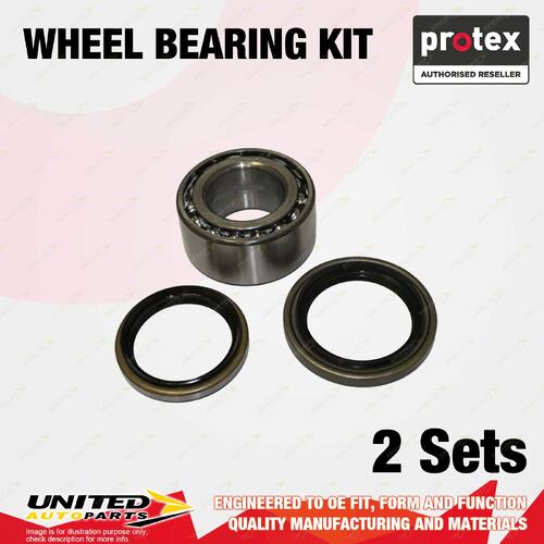 2x Front Protex Wheel Bearing Kit for Proton Jumbuck M21 C90 Persona Satria Wira