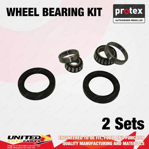 2x Front Protex Wheel Bearing Kit for Mercedes Benz 180E 190 190E W201 Sedan