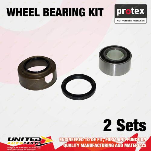 2x Front Protex Wheel Bearing Kit for Suzuki Baleno GTX SY418 GA41S GC41S SY416