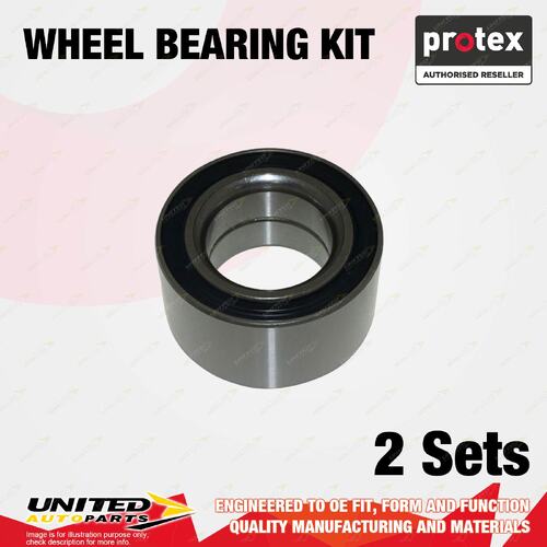 2x Rear Protex Wheel Bearing Kit for Mercedes Benz 300 400 500SEC 600 SEL W140