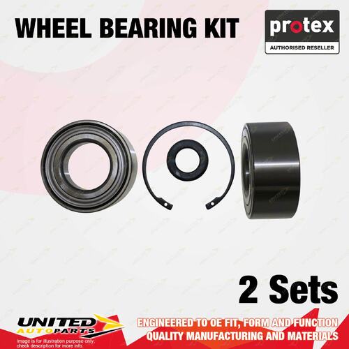 2x Front Protex Wheel Bearing Kit for Peugeot 207 3008 307 308 Partner ABS