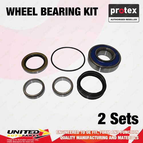 2x Rear Protex Wheel Bearing Kit for TRD Hilux GGN25 4.0L 1GRFE 225KW 05-07 ABS