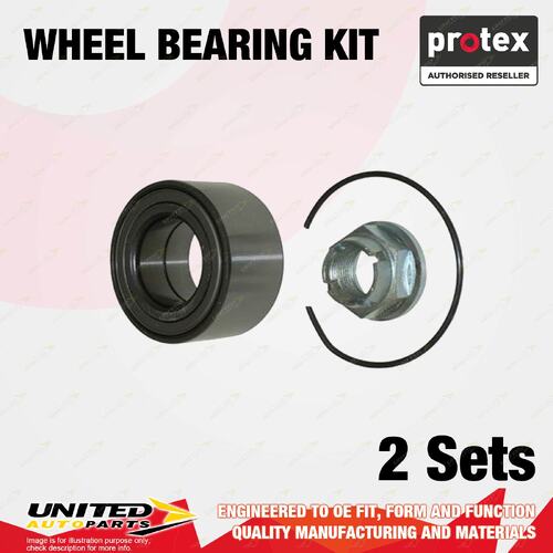 2x Front Protex Wheel Bearing Kit for Proton S16 Savvy BT 1.1L 1.3L 1.6L 35mm