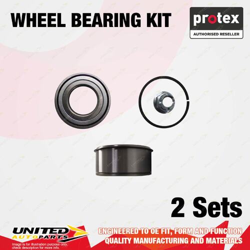 2x Front Protex Wheel Bearing Kit for Renault Clio MK Scenic RX4 JA 1.4L 2.0L