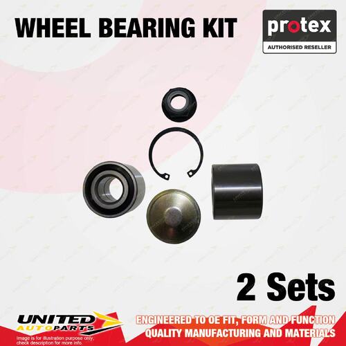 2x Rear Protex Wheel Bearing Kit for Renault Clio Megane X84 1.4L 1.6L 1.9L 2.0L