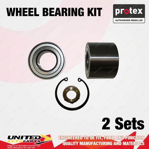 2x Rear Protex Wheel Bearing Kit for Renault Master MWB X70 Trafic LWB SWB X83