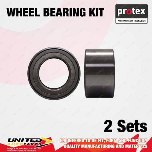 2x Front Protex Wheel Bearing Kit for Ssangyong Actyon A200 Kyron Stavic I4 I5