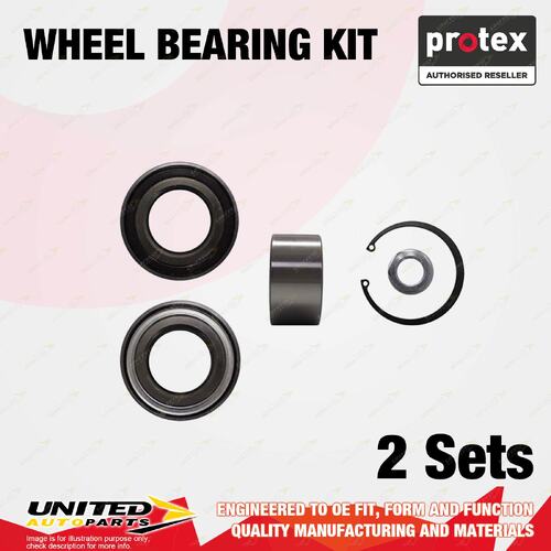 2x Front Protex Wheel Bearing Kit for Peugeot EXPERT HDi 2.0L Diesel 2008-2015