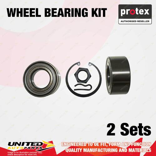 2x Front Protex Wheel Bearing Kit for Peugeot 205 306 405 406 930 I4 SOHC DOHC