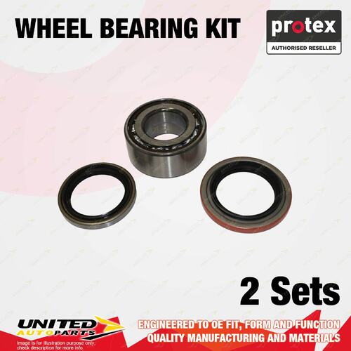 2x Front Protex Wheel Bearing Kit for Proton Gen Persona 1.6L 82KW 2008-2014