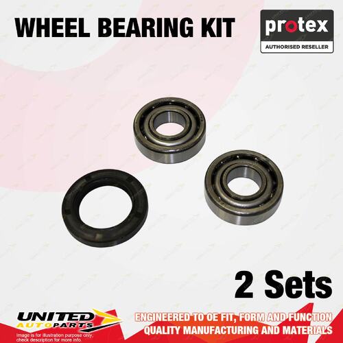 2x Rear Protex Wheel Bearing Kit for Leyland Mini Clubman Moke I4 1.0L 1.1L 1.3L