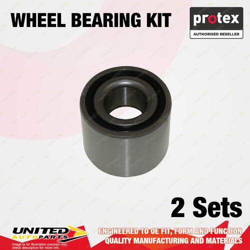 2x Rear Protex Wheel Bearing Kit for Renault Kangoo Integral X76 1.6L 70KW