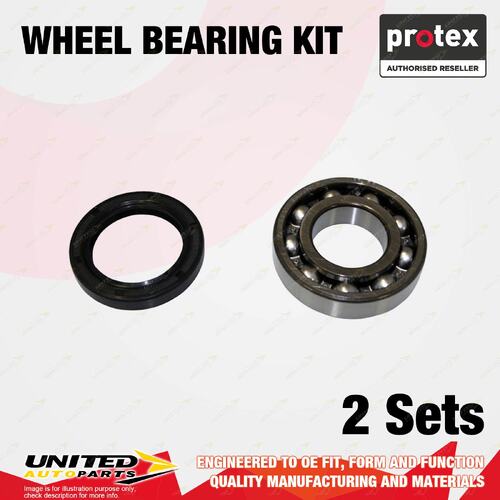 2x Rear Protex Wheel Bearing Kit for MG Midget MK3 MK4 I4 1.3L 1.5L 1967-1979