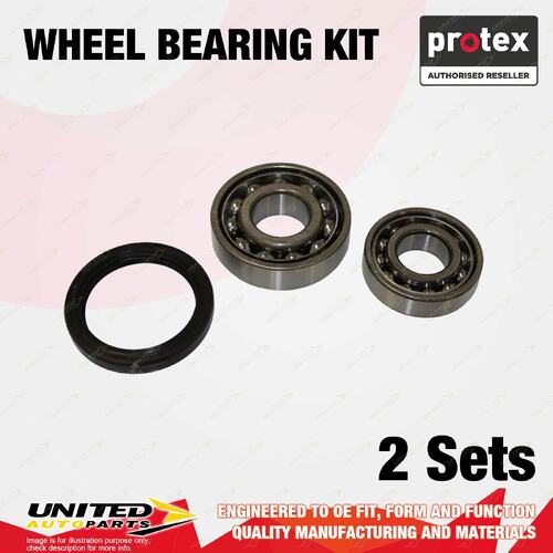 2x Rear Protex Wheel Bearing Kit for Riley Kestrel A Series 1.1L 41KW 1966-1967