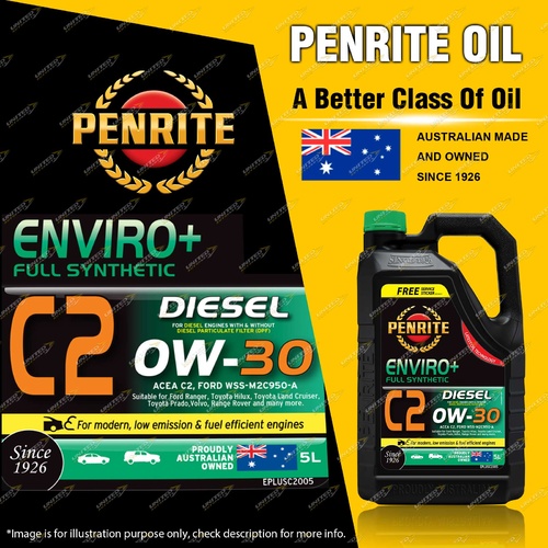 Penrite Full Synthetic Enviro+ C2 0W-30 Engine Oil Premium Quality 5L Diesel