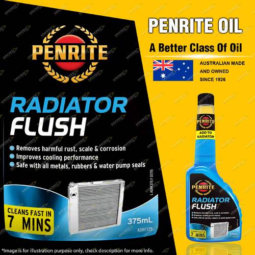 Penrite Radiator Flush Additive 375mL Blue alkaline cooling system cleaner