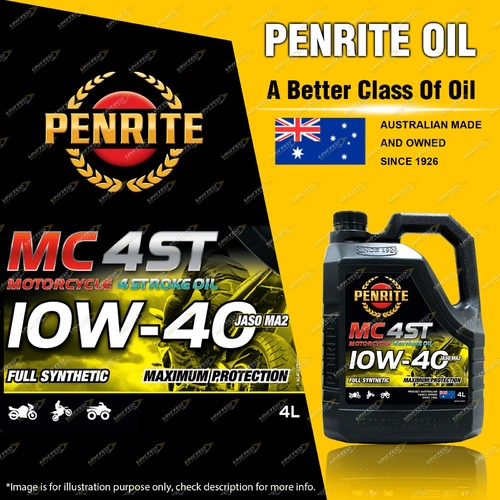 Penrite MC-4ST Full Synthetic 10W-40 Motorcycle 4 Stroke Engine Oil 4L