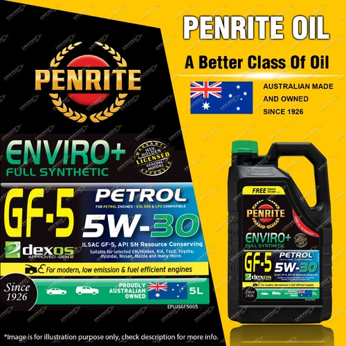 Penrite Enviro+ GF-5 5W30 Engine Oil 5L for Alfa Romeo Mito 955 0.9L 77KW