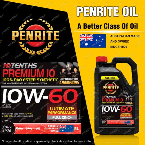 Penrite 10 Tenths 10W-60 Engine Oil 5L for ALFA ROMEO 147 156 166 GT Spider