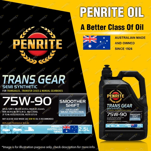 Penrite TRANS GEAR 75W-90 Differential Oil 2.5L for Toyota Hilux Avensis TownAce