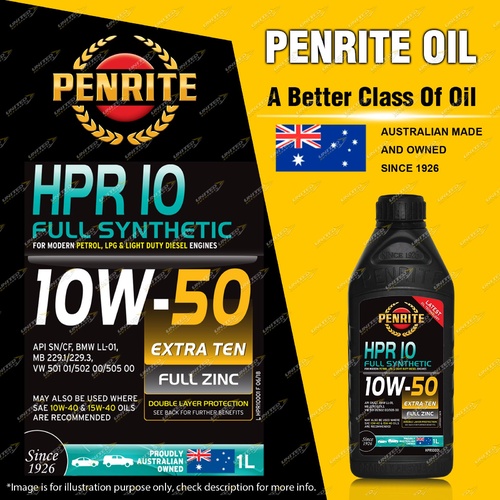 Penrite Full Synthetic HPR 10 10W-50 Engine Oil Premium Quality 1L