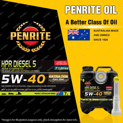 Penrite Semi Synthetic HPR Diesel 5 5W-40 Engine Oil Premium Quality 7L