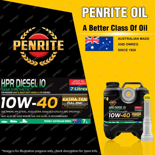 Penrite Semi Synthetic HPR Diesel 10 10W-40 Engine Oil Premium Quality 7L