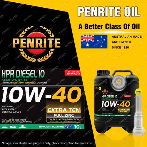 Penrite Semi Synthetic HPR Diesel 10 10W-40 Engine Oil Premium Quality 10L