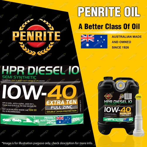 Penrite Semi Synthetic HPR Diesel 10 10W-40 Engine Oil Premium Quality 20L