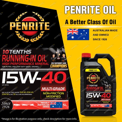 Penrite Premium Mineral 10 Tenths RUNNING-IN OIL 15W-40 Engine Oil 5L