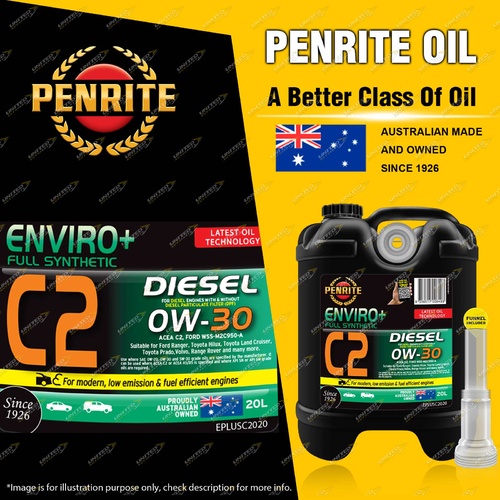 Penrite Full Synthetic Enviro+ C2 0W-30 Engine Oil Premium Quality 20L Diesel