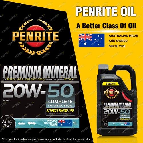 Penrite Premium Mineral SAE 20W-50 Engine Oil Premium Quality 5LTR