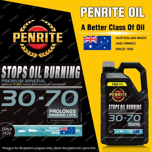 Penrite Mineral Stops Oil Burning 30-70 Engine Oil Premium Quality 5L