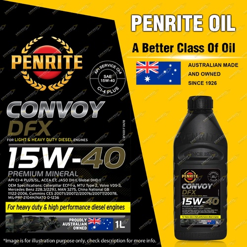 Penrite Premium Mineral Convoy DFX 15W-40 Engine Oil Premium Quality 1L