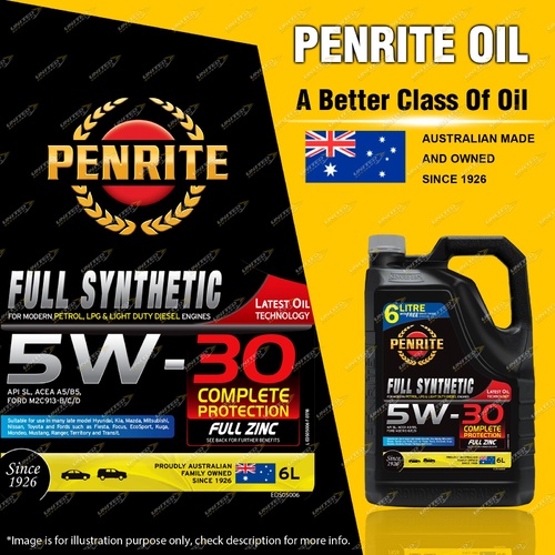 Penrite Full Synthetic 5W-30 Premium non friction modified Engine Oil 6L