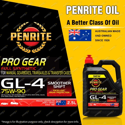 Penrite Full Synthetic PRO GEAR GL-4 75W-90 Gear Differential Oil 2.5L