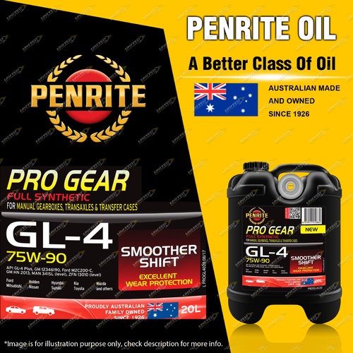 Penrite Full Synthetic PRO GEAR GL-4 75W-90 Gear Differential Oil 20L